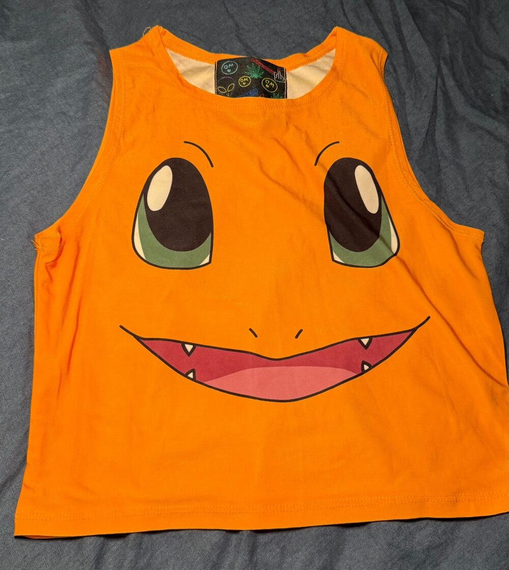 O-Mighty Charmander Crop Top M/L Out of Print